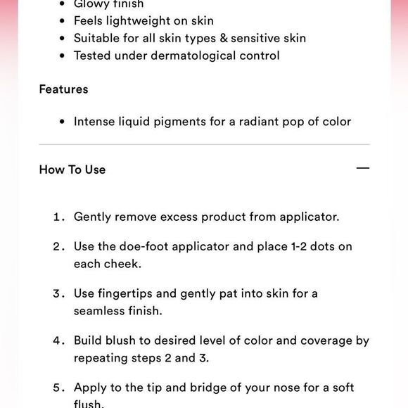 🦋Pick 5/$25 LOREAL 610 DEWY RICH CORAL LUMI LE LIQUID BLUSH NEW FULLSZ - Picture 5 of 5